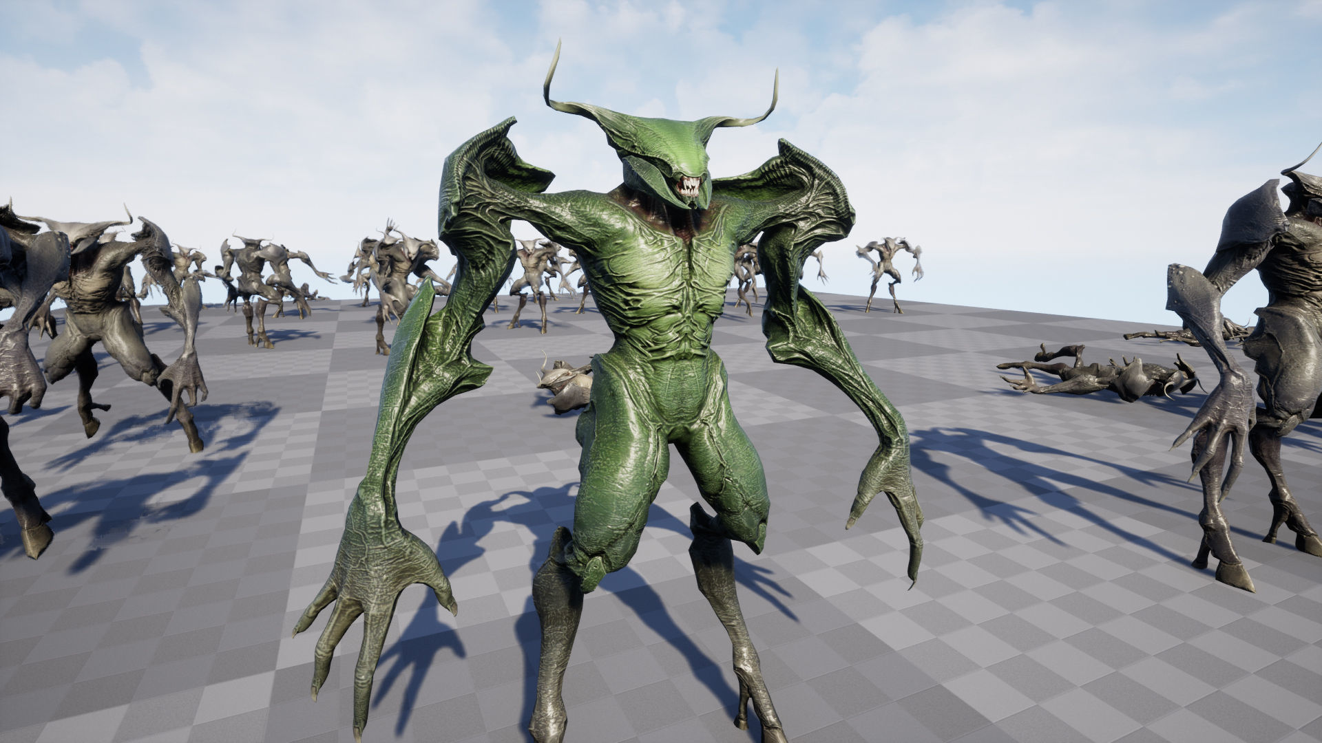 Faceless Demon 3 Low-poly 3D model_24