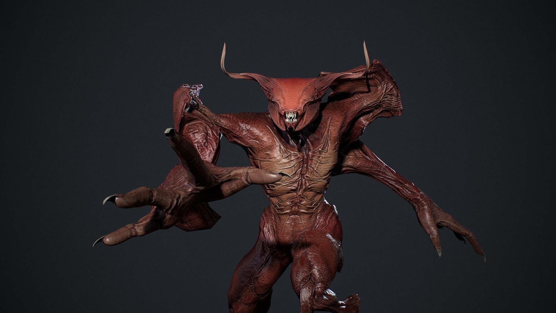 Faceless Demon 3 Low-poly 3D model_15
