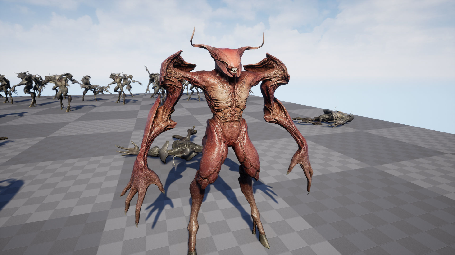 Faceless Demon 3 Low-poly 3D model_23