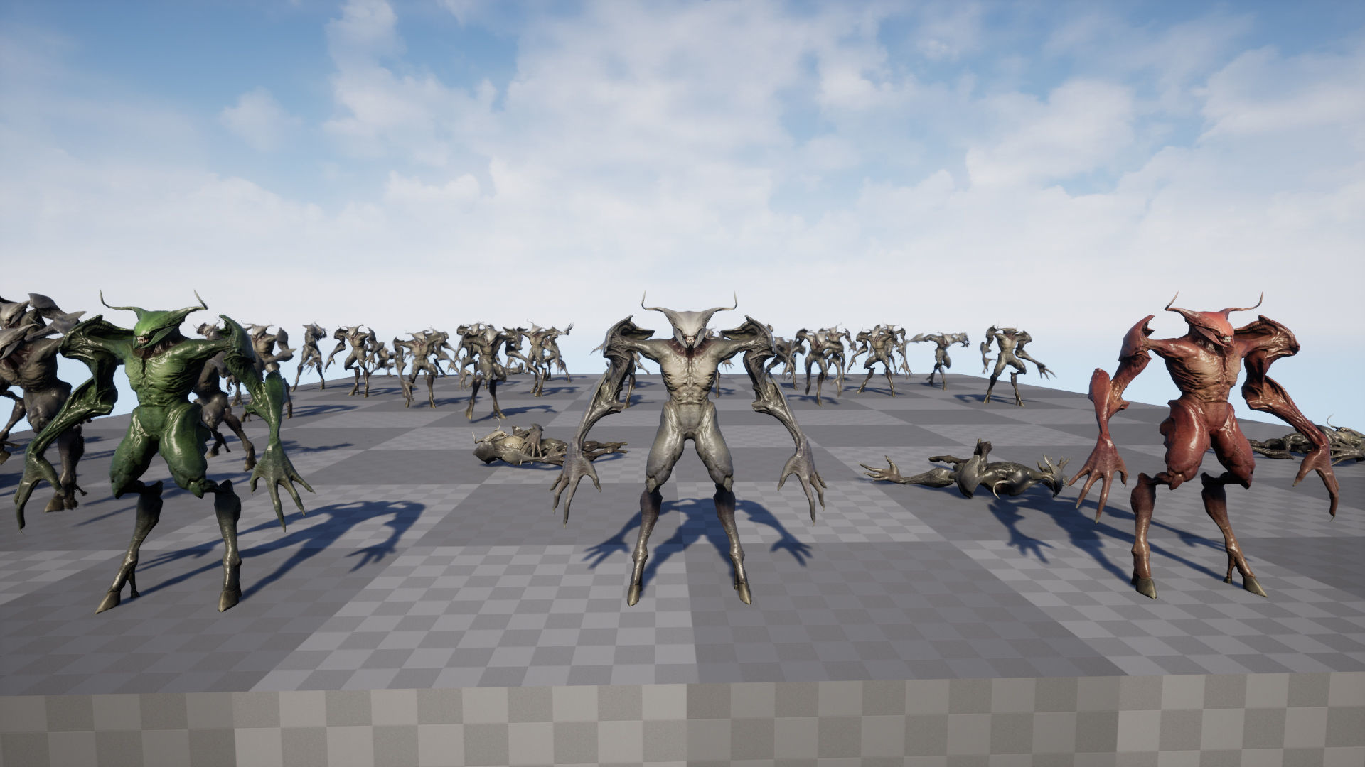 Faceless Demon 3 Low-poly 3D model_20