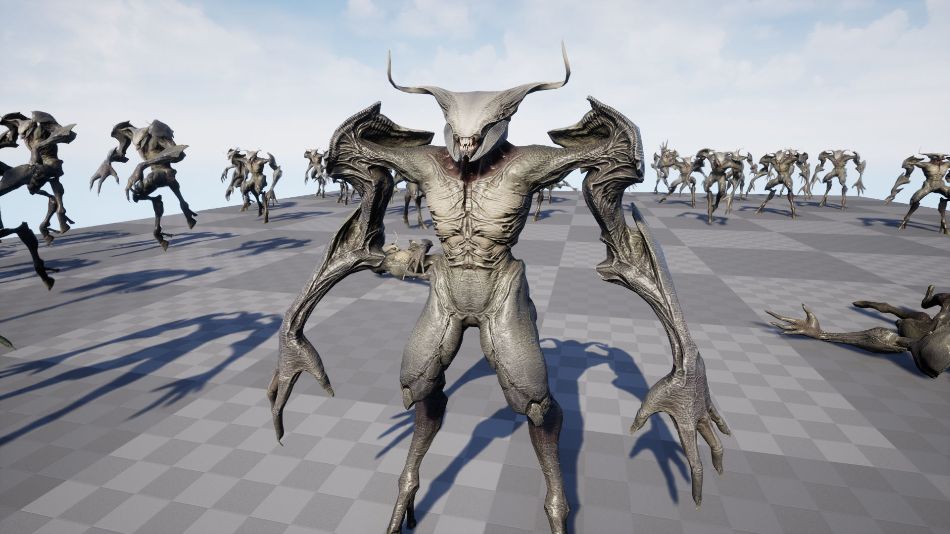 Faceless Demon 3 Low-poly 3D model_22