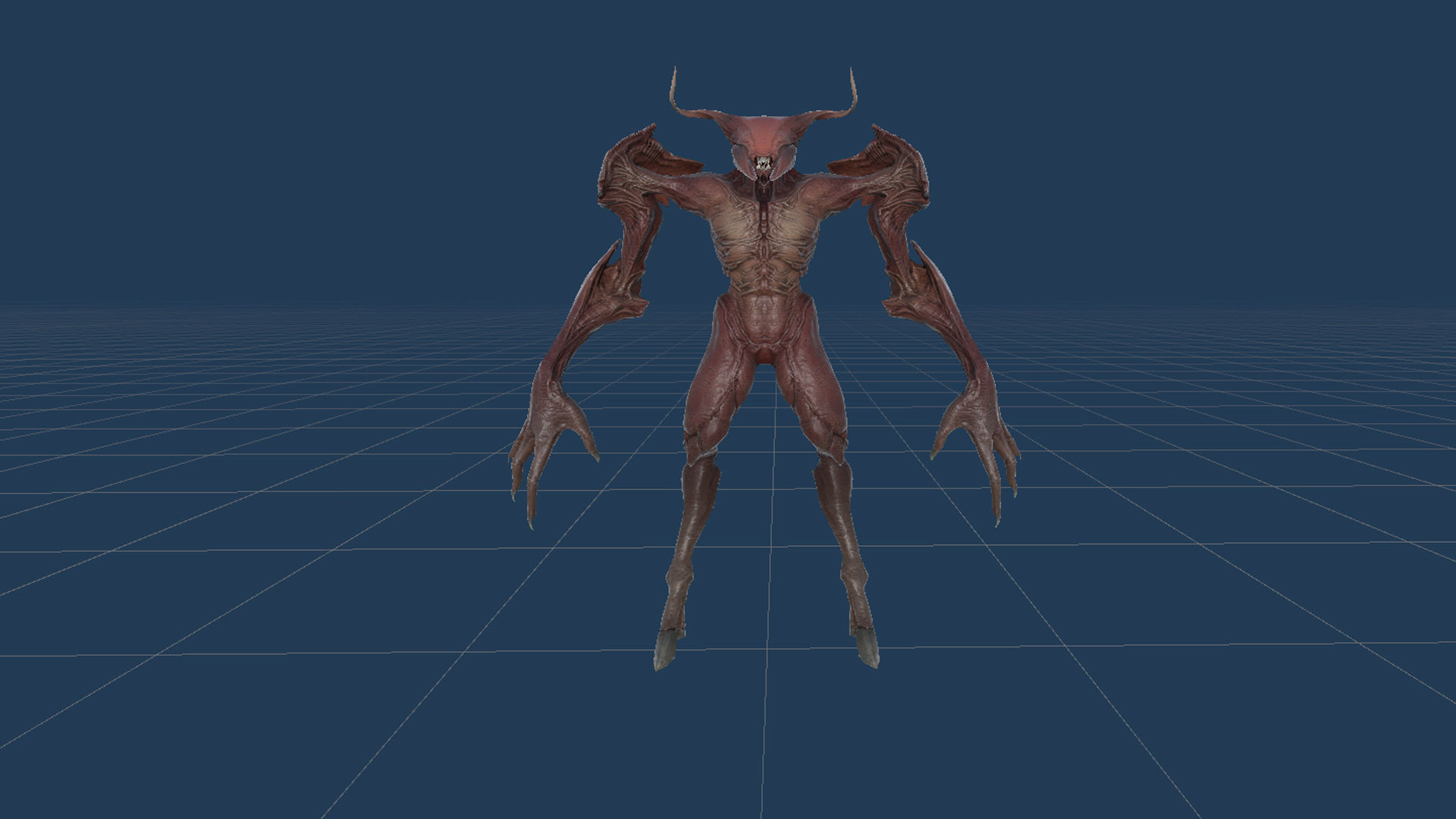 Faceless Demon 3 Low-poly 3D model_27
