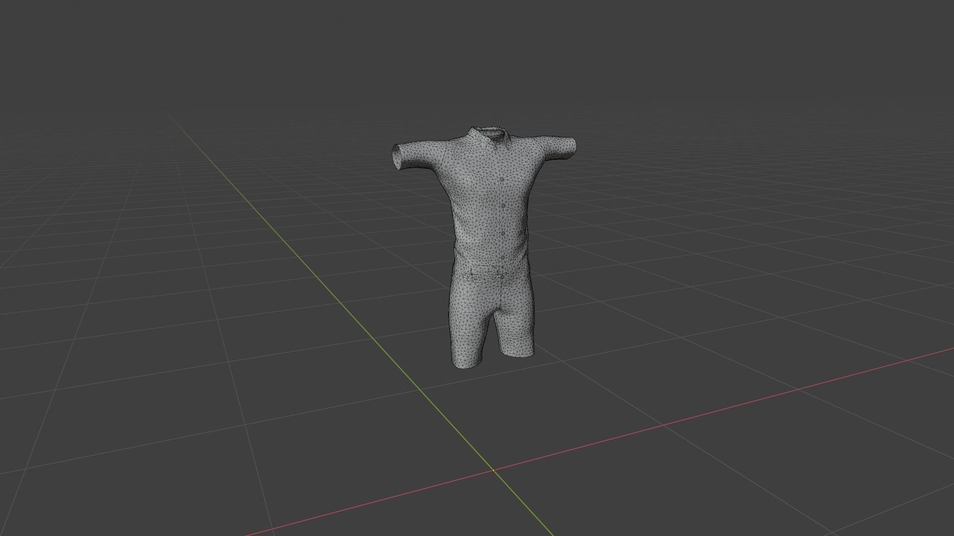 Outfit Low-poly 3D model_6