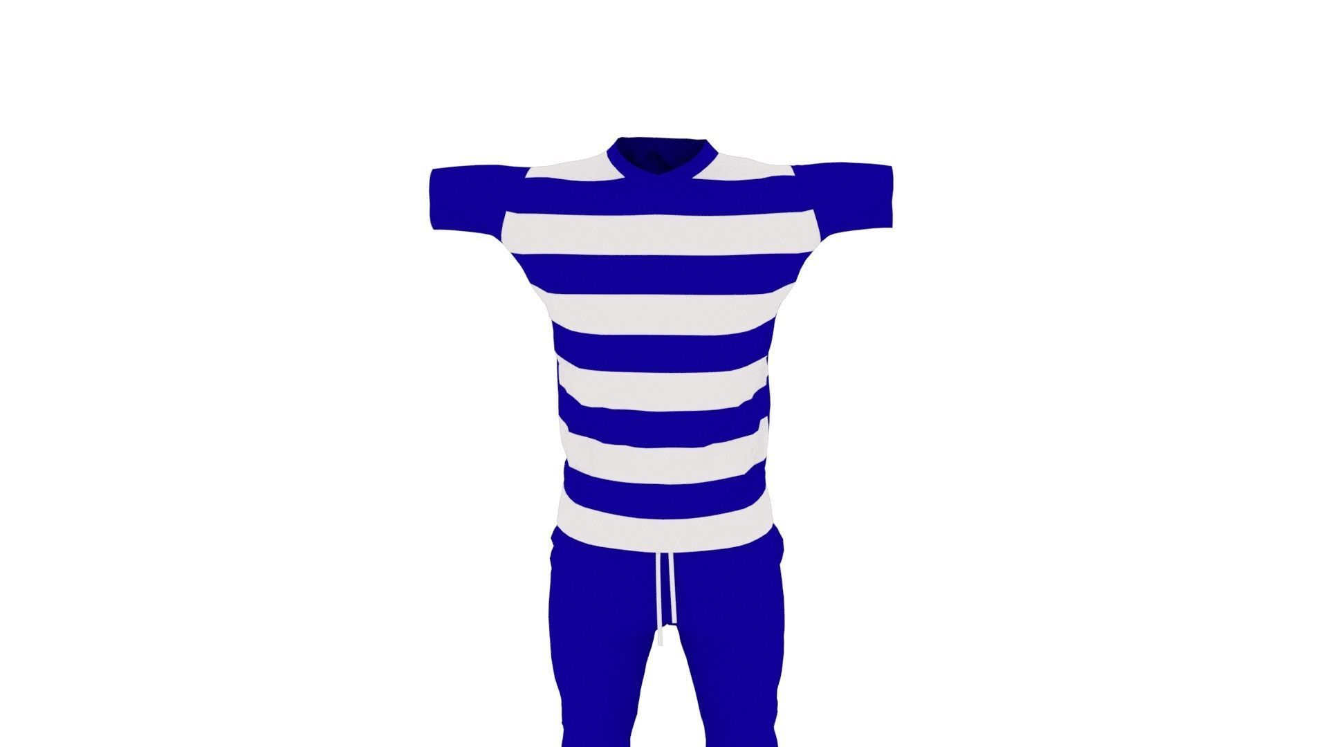 Outfit Low-poly 3D model_5