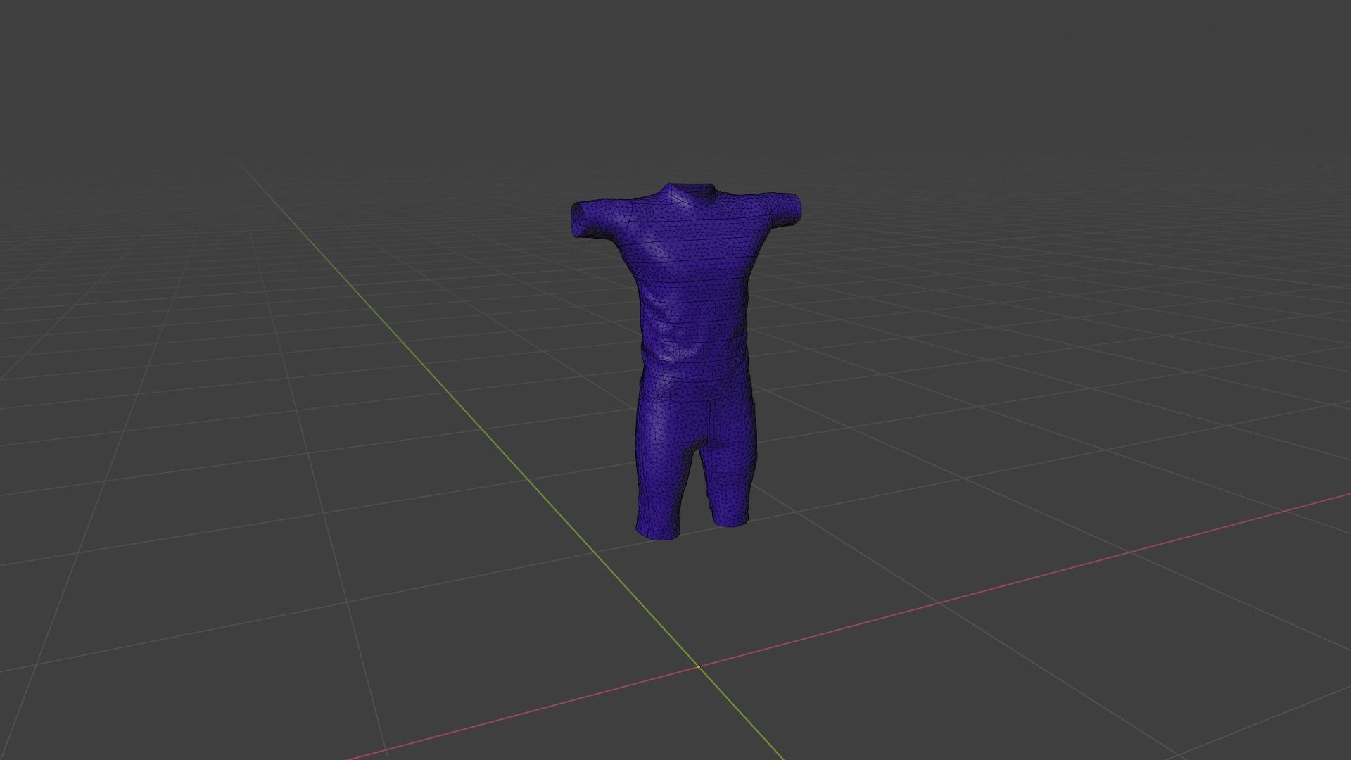 Outfit Low-poly 3D model_6