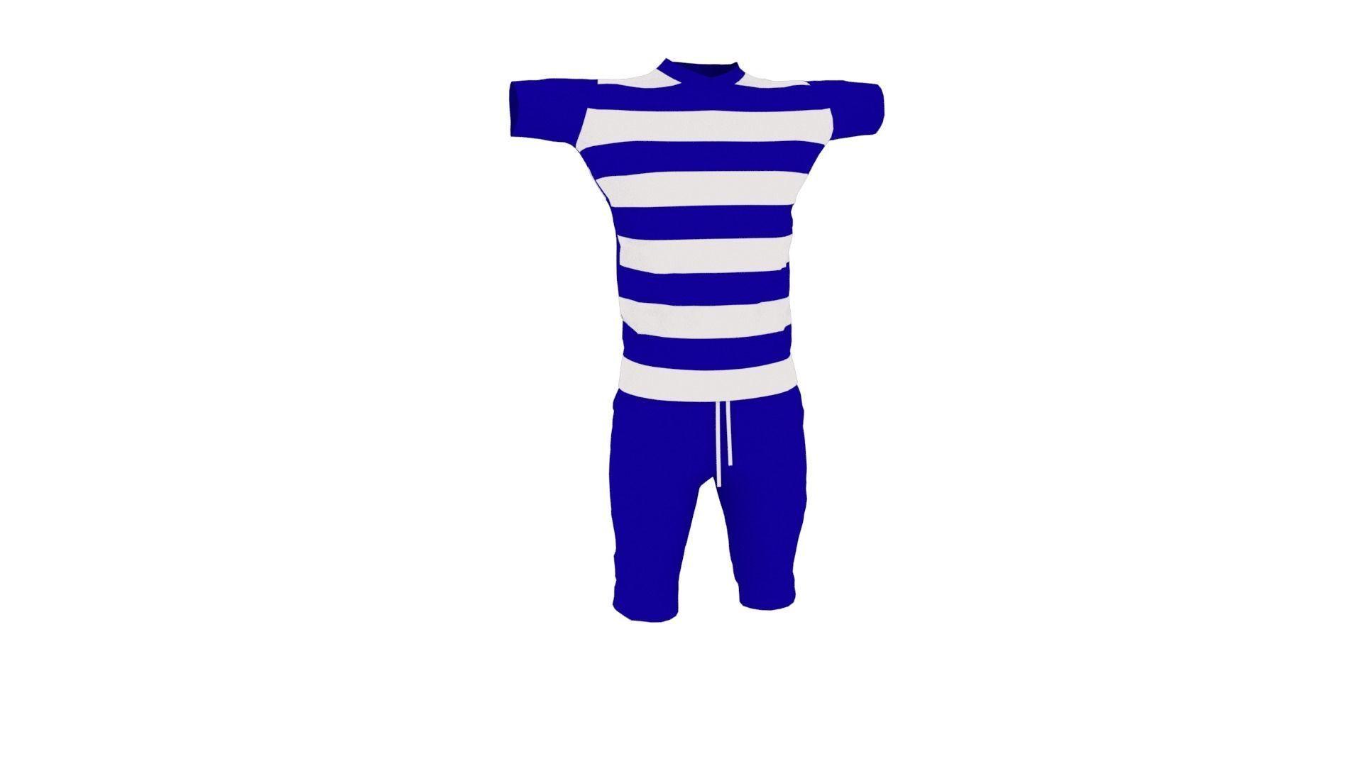 Outfit Low-poly 3D model_1