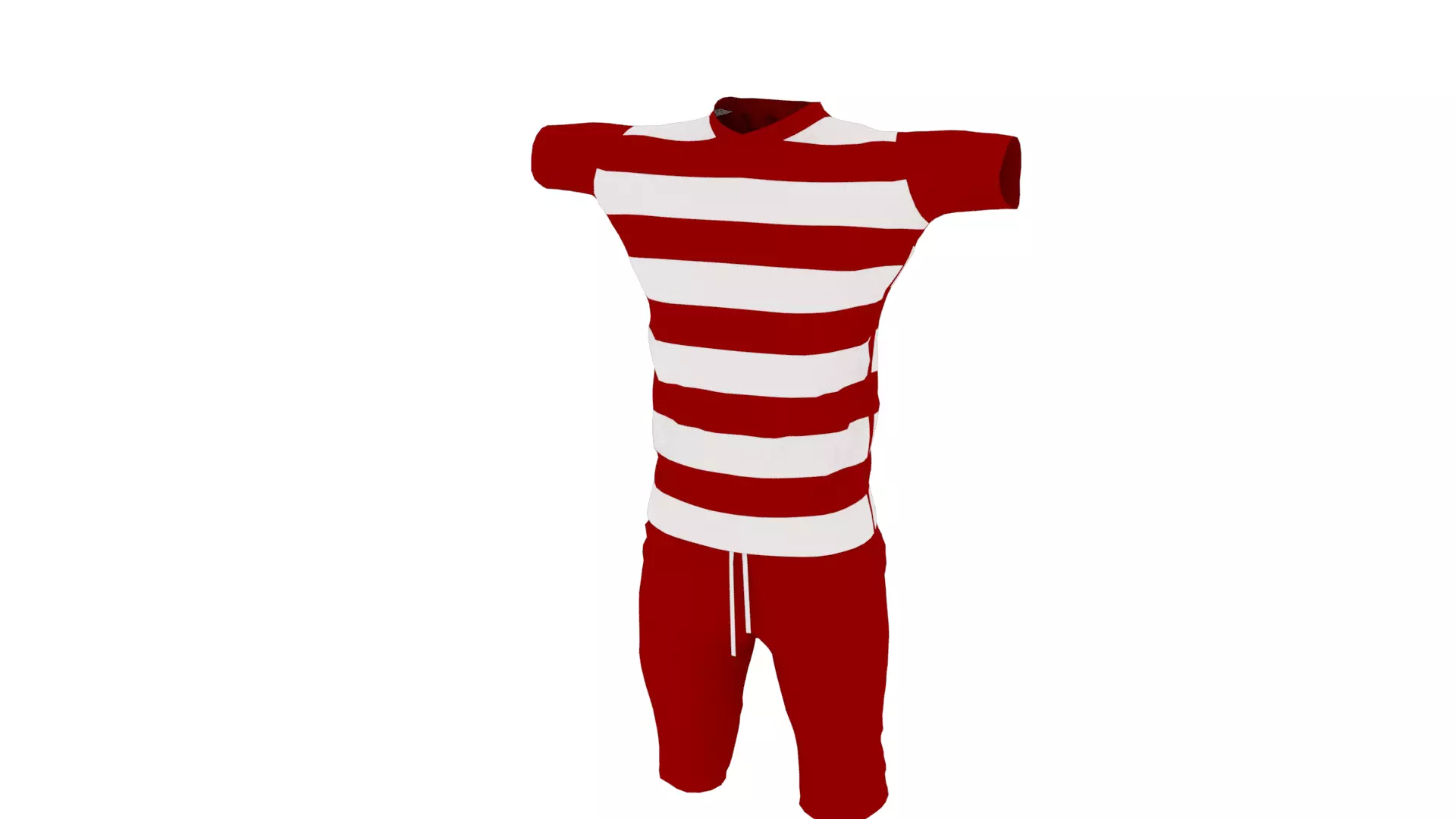 Outfit Low-poly 3D model_0
