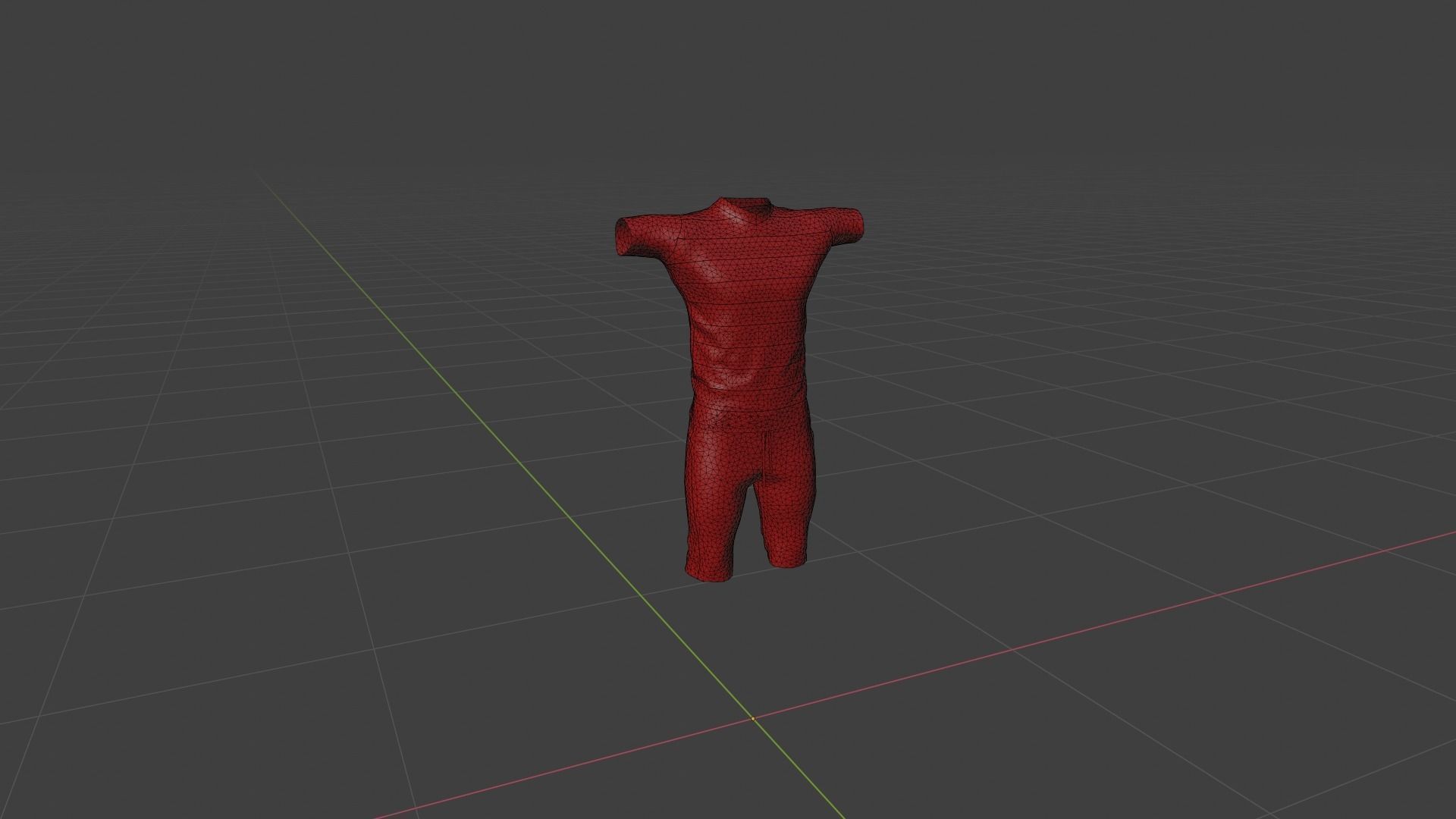 Outfit Low-poly 3D model_6