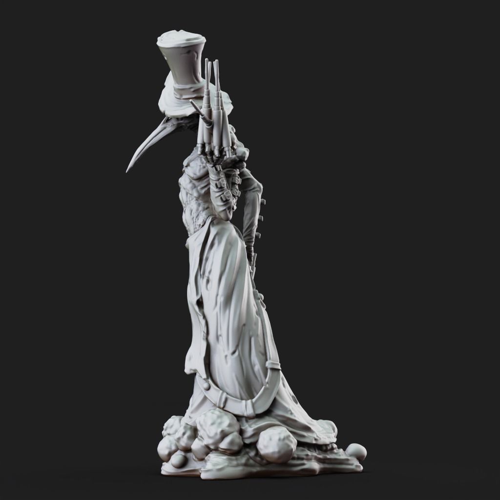 Doctor - 3D Printable TTRPG - PRESUPPORTED - 32mm Scale 3D print model_4