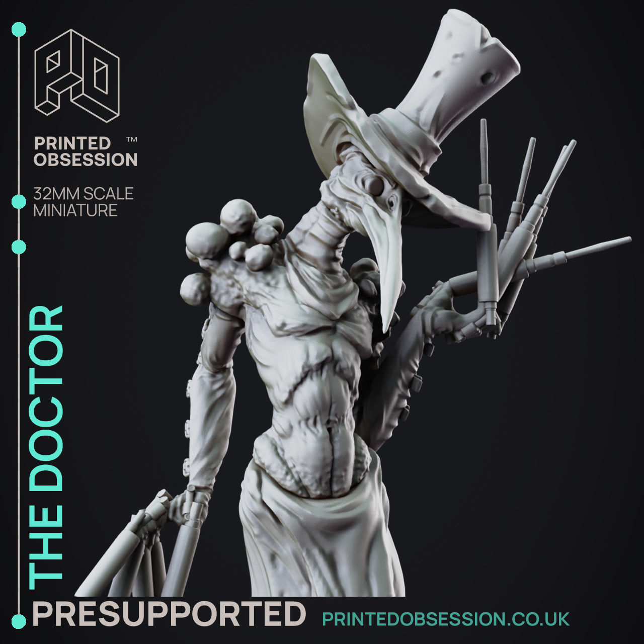 Doctor - 3D Printable TTRPG - PRESUPPORTED - 32mm Scale 3D print model_8