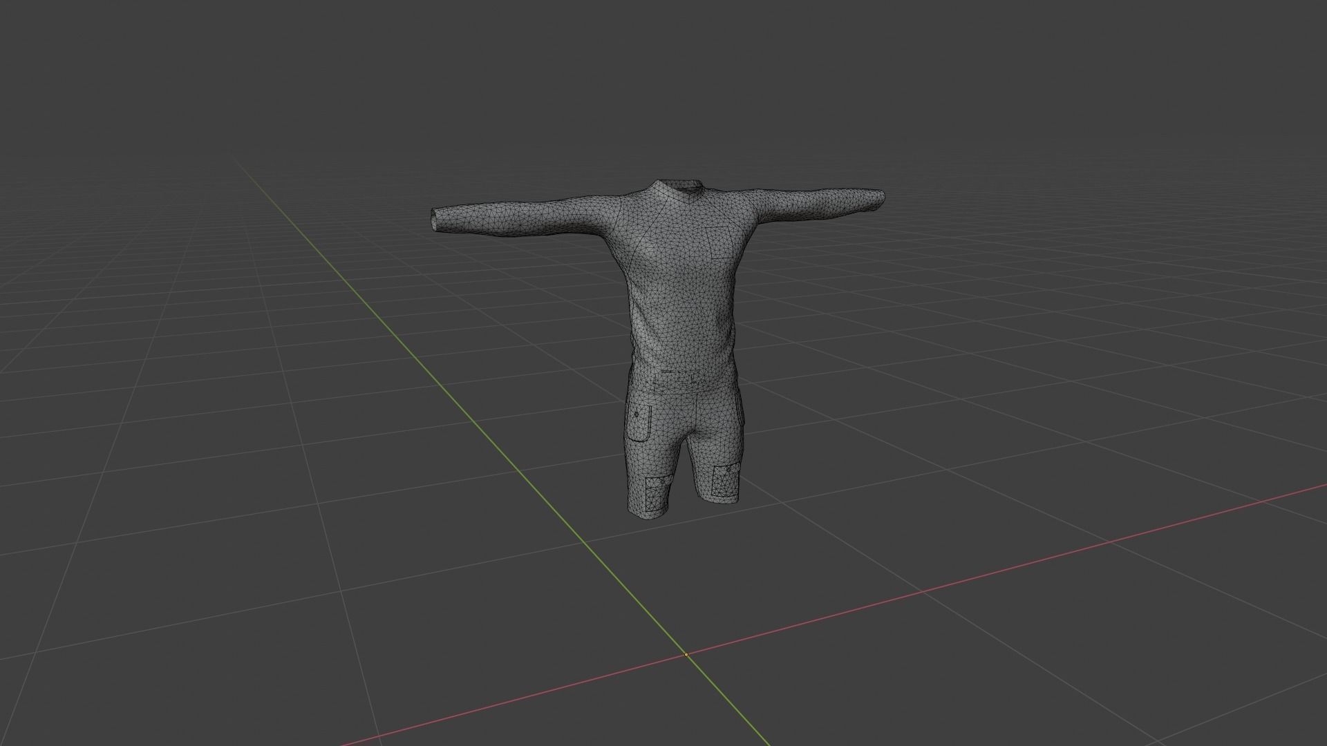 Outfit Low-poly 3D model_6