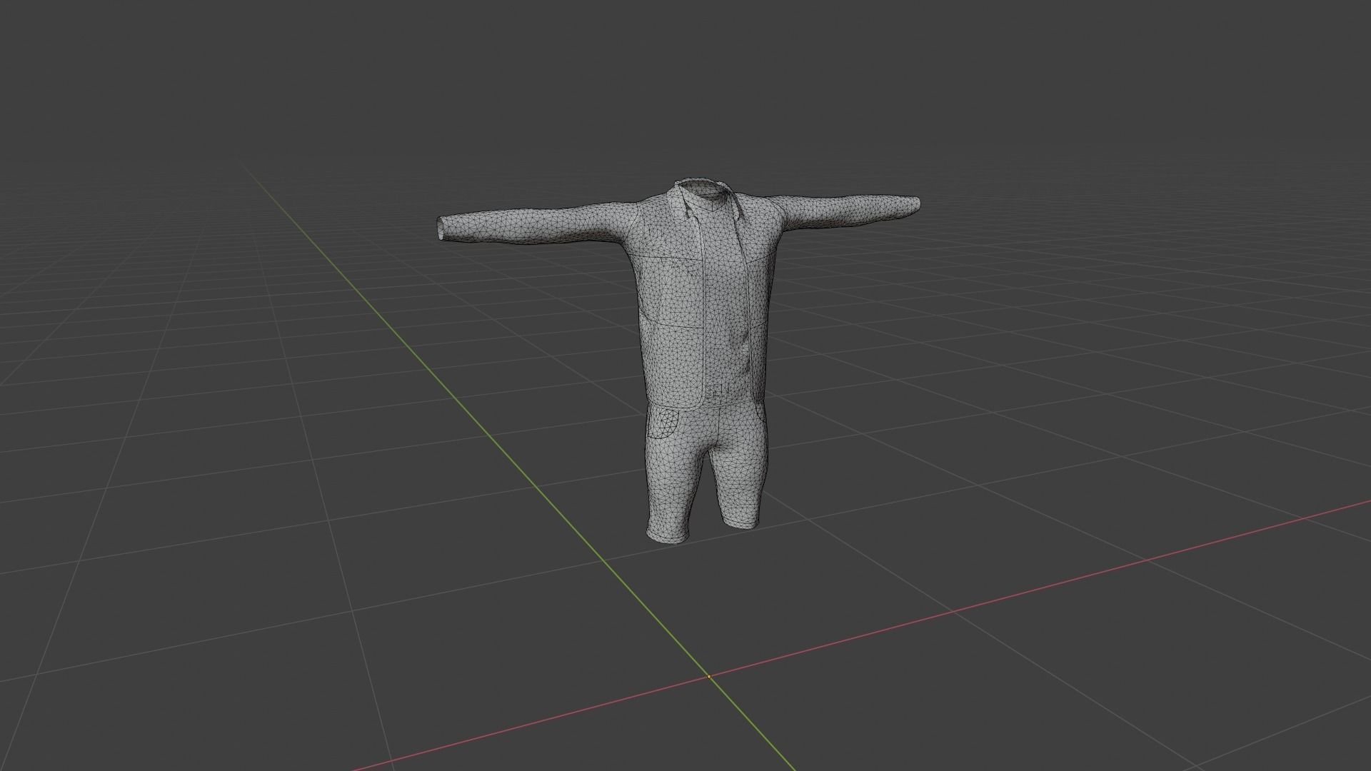 Man Clothing  Low-poly 3D model_6