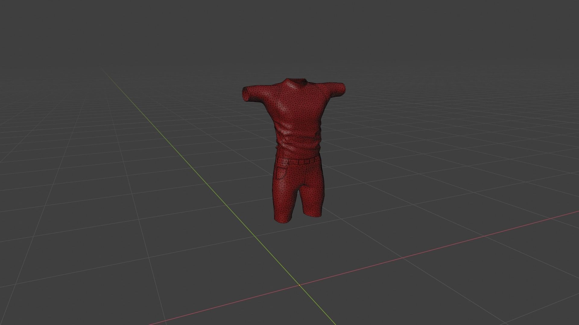 Man Clothing  Low-poly 3D model_6