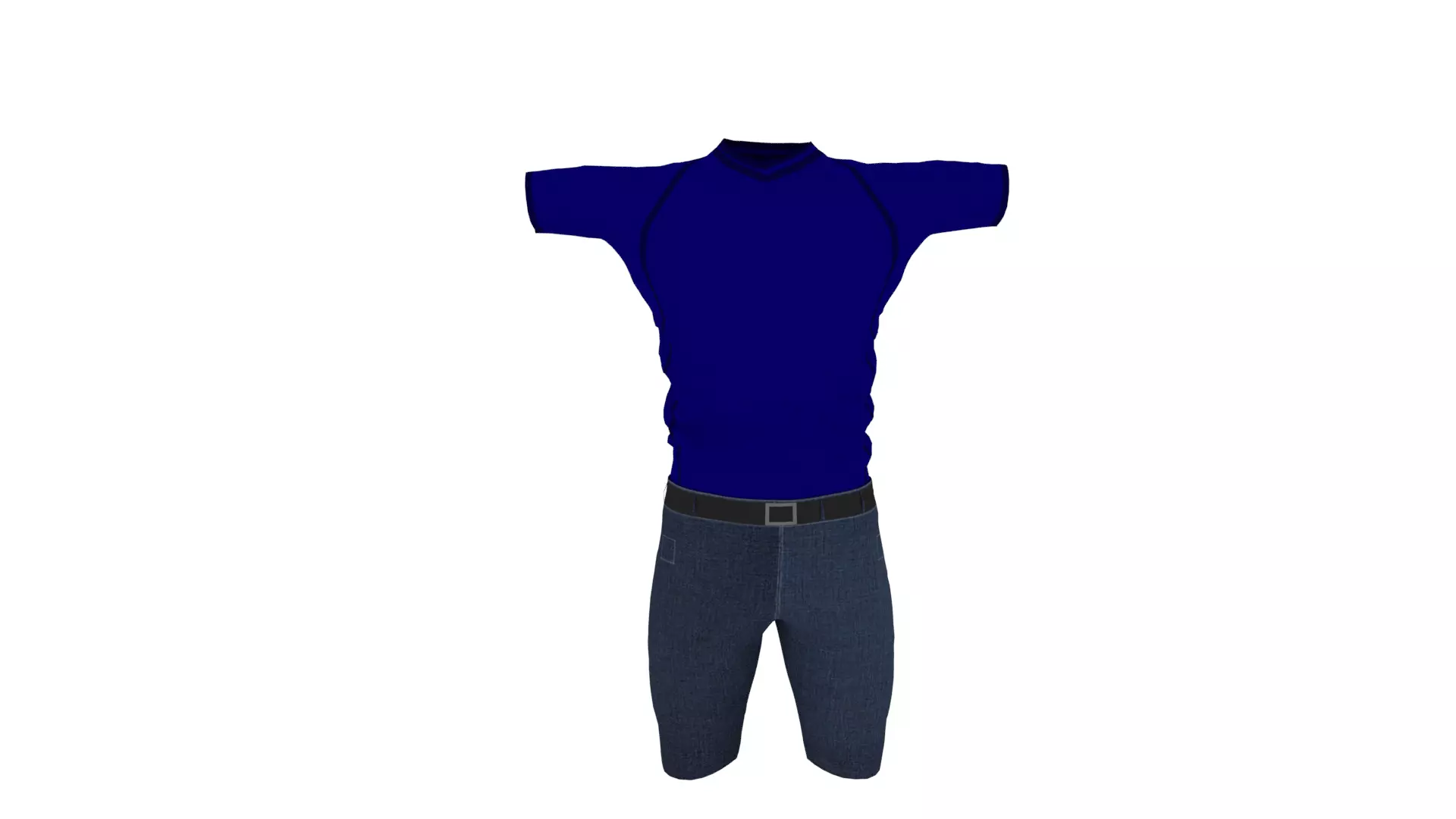 Man Clothing  Low-poly 3D model_0