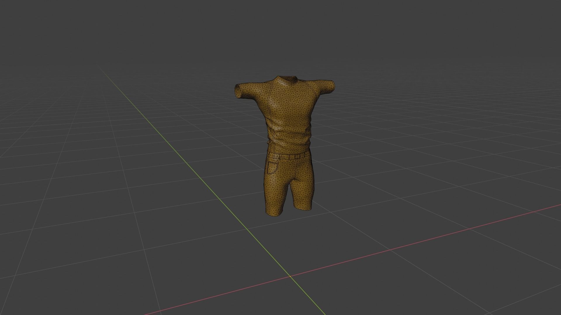 Man Clothing  Low-poly 3D model_6