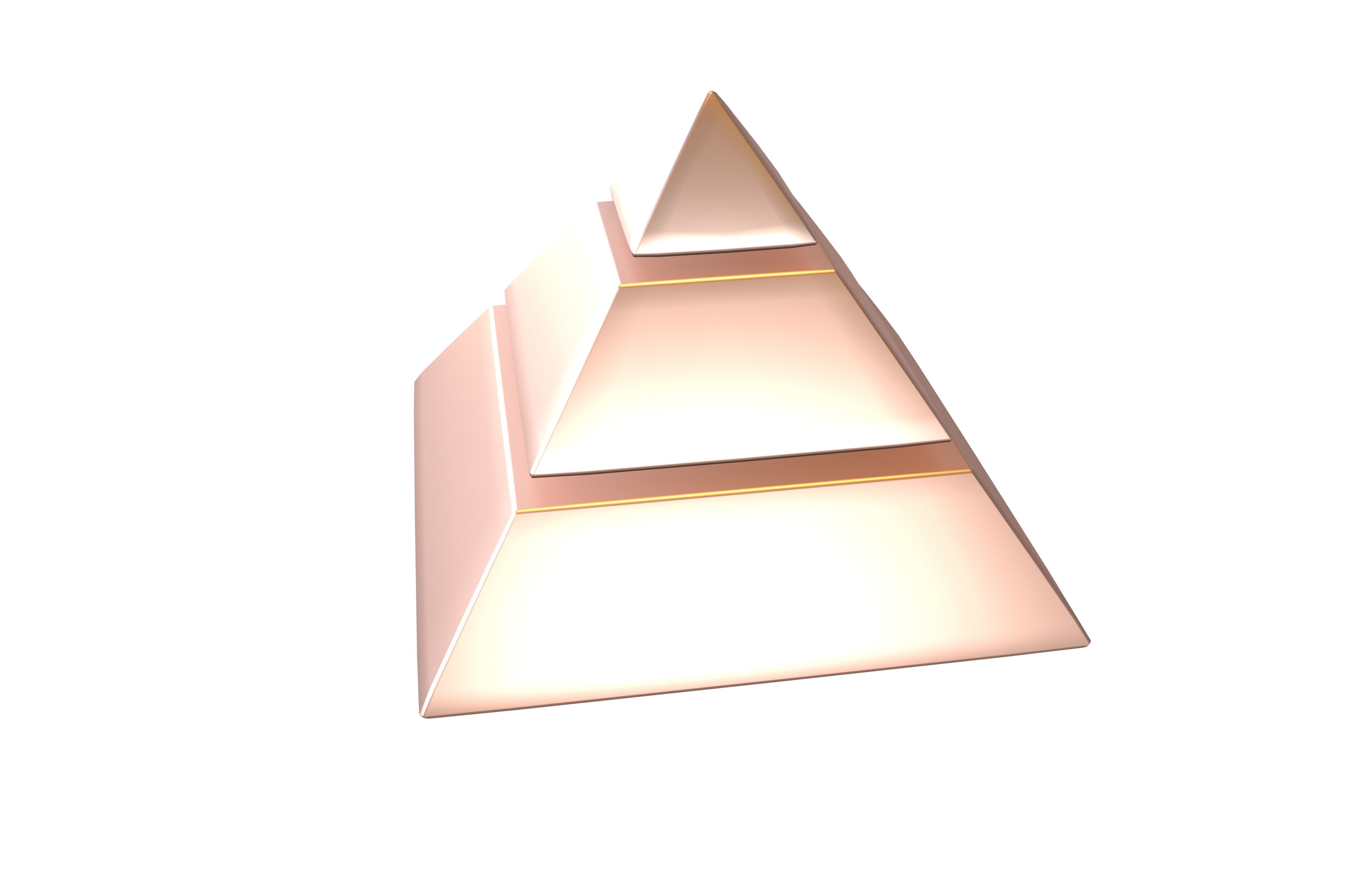 Layer Pyramid v1 005 Low-poly 3D model_2