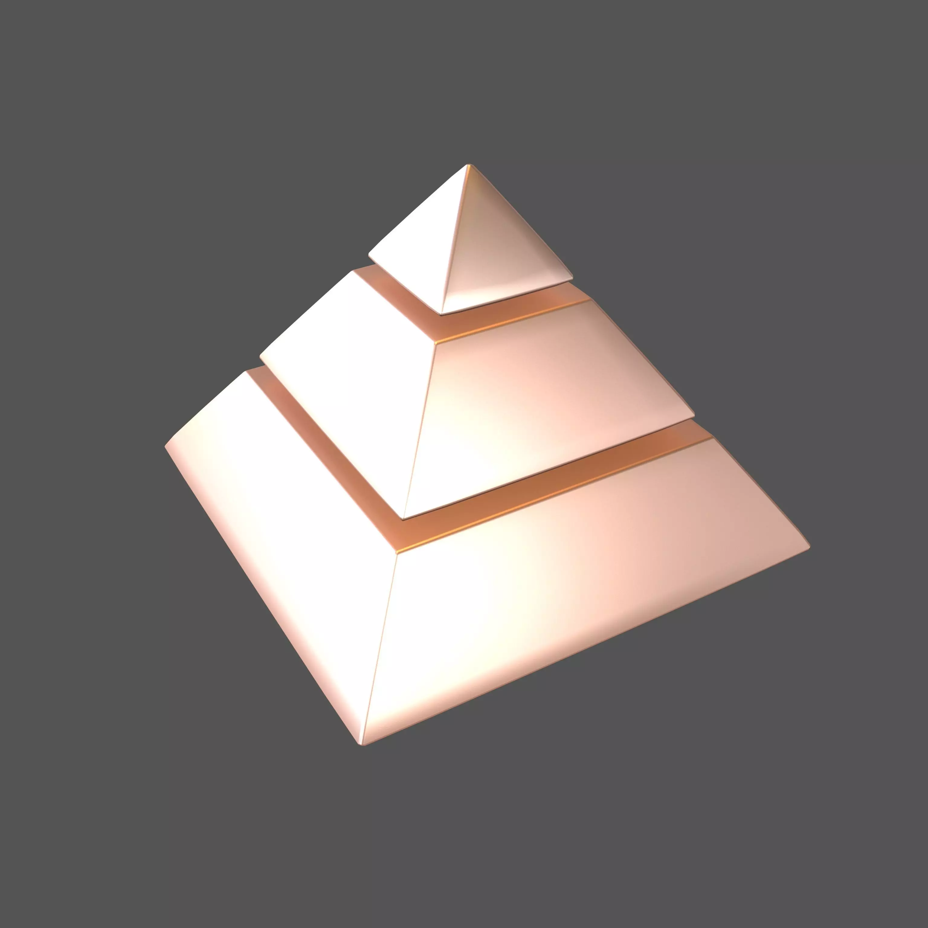 Layer Pyramid v1 005 Low-poly 3D model_0