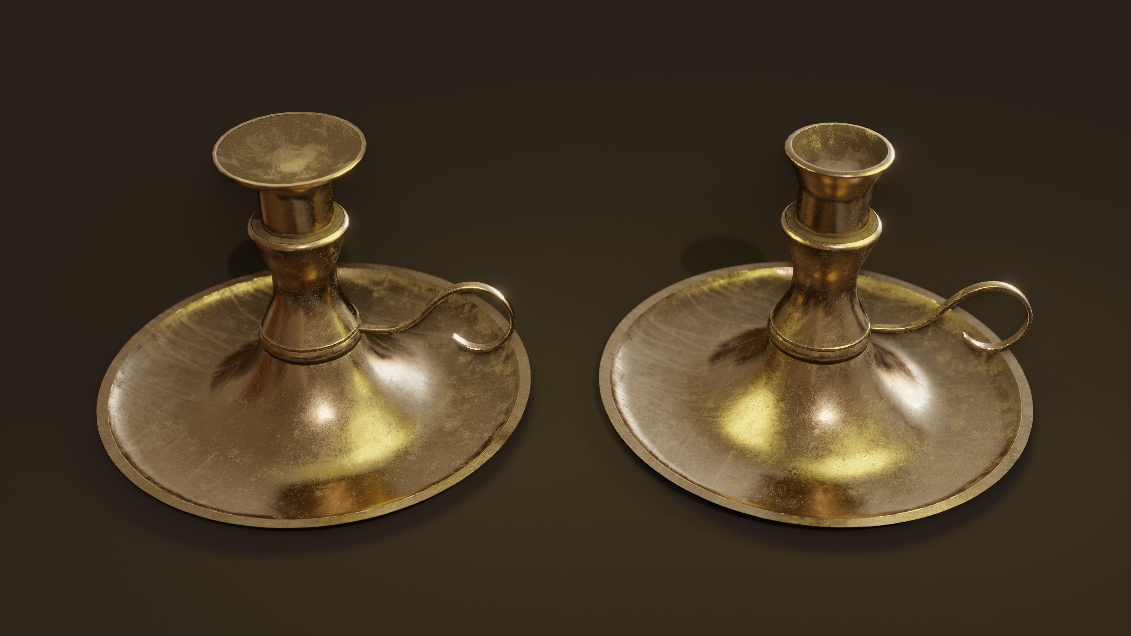 3D Candles Pack ready pbr Low-poly 3D model_4