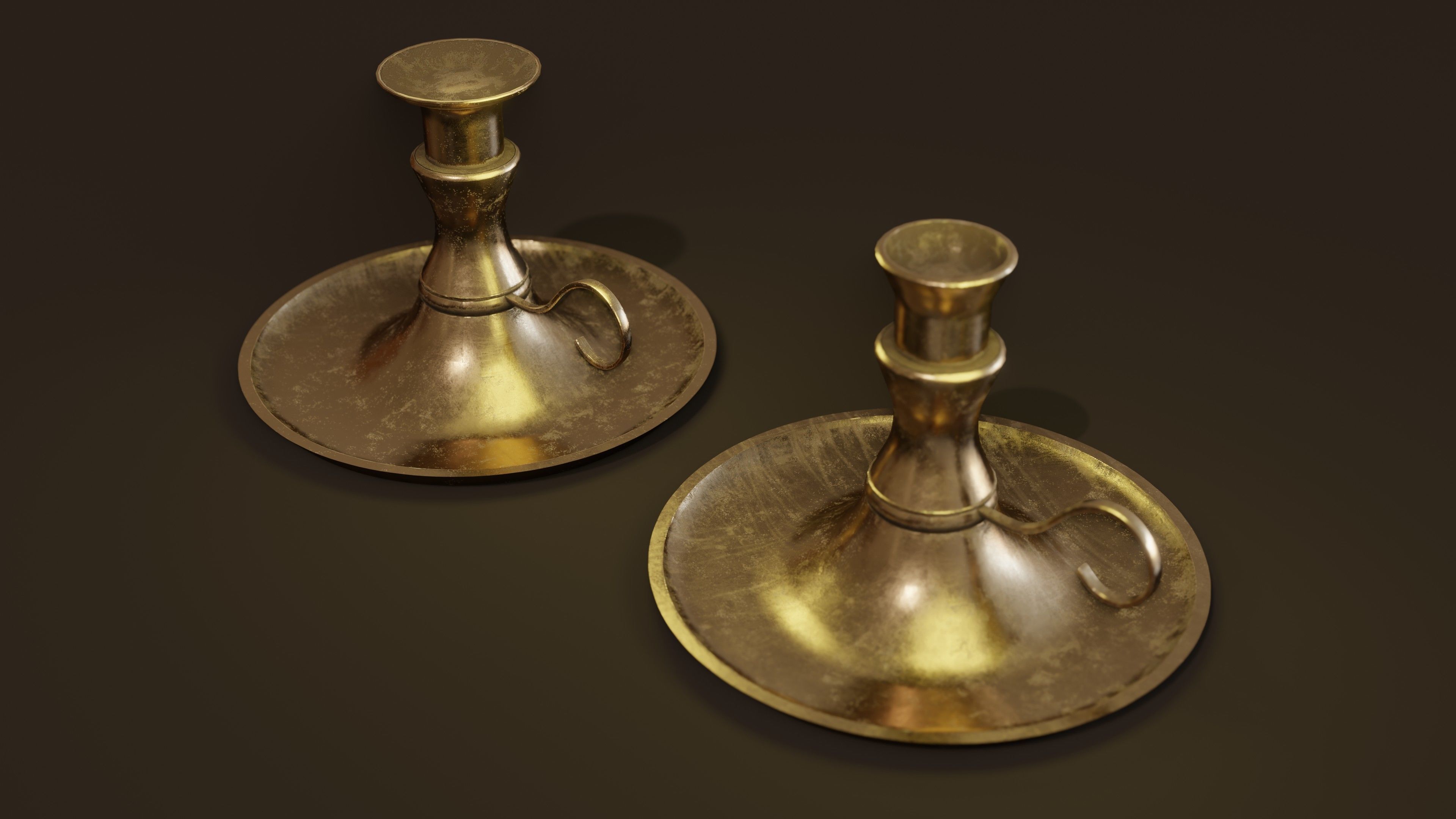 3D Candles Pack ready pbr Low-poly 3D model_12