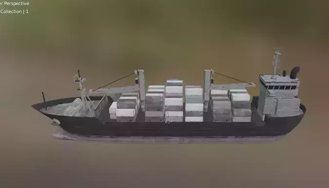 ship with container 