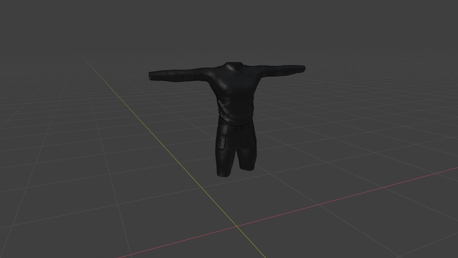 Man Clothing Low-poly 3D model_6