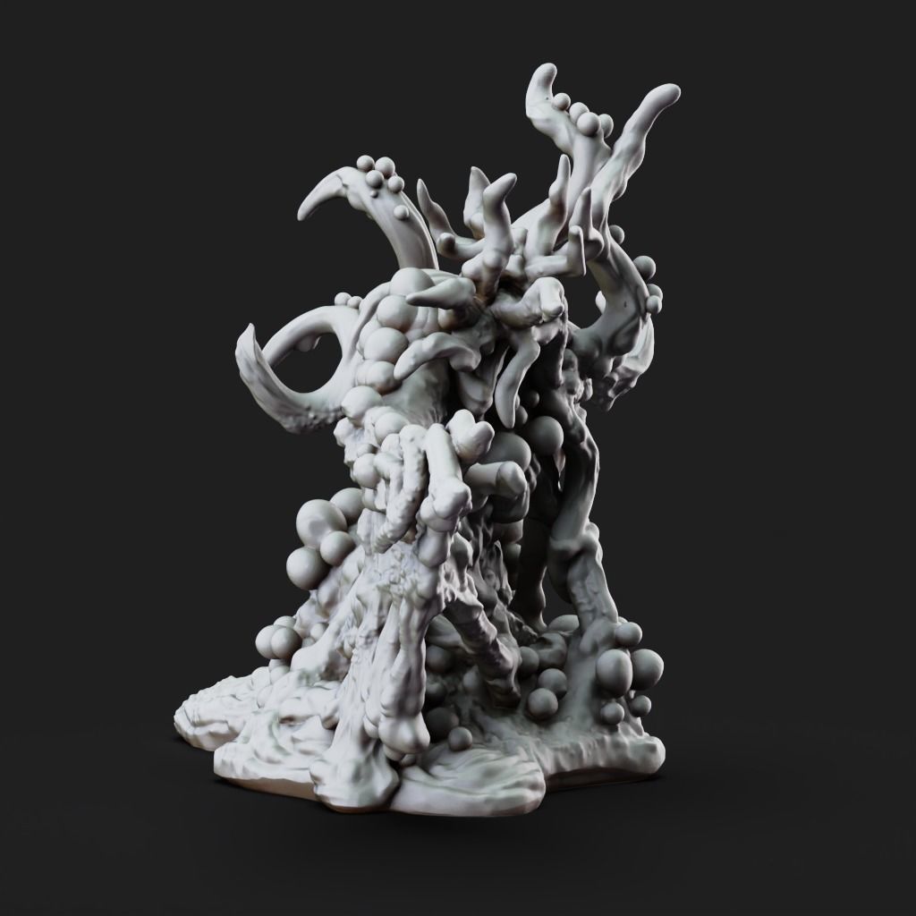 Lady of the Pox Monster-3D Printable TTRPG - PRESUPPORTED - 32mm 3D print model_7