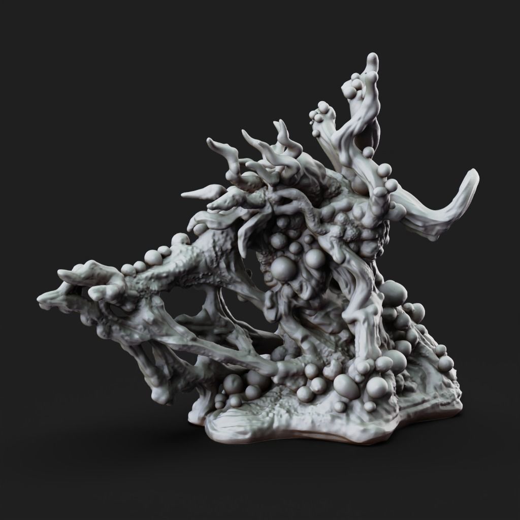 Lady of the Pox Monster-3D Printable TTRPG - PRESUPPORTED - 32mm 3D print model_8