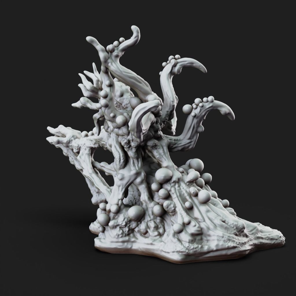 Lady of the Pox Monster-3D Printable TTRPG - PRESUPPORTED - 32mm 3D print model_9