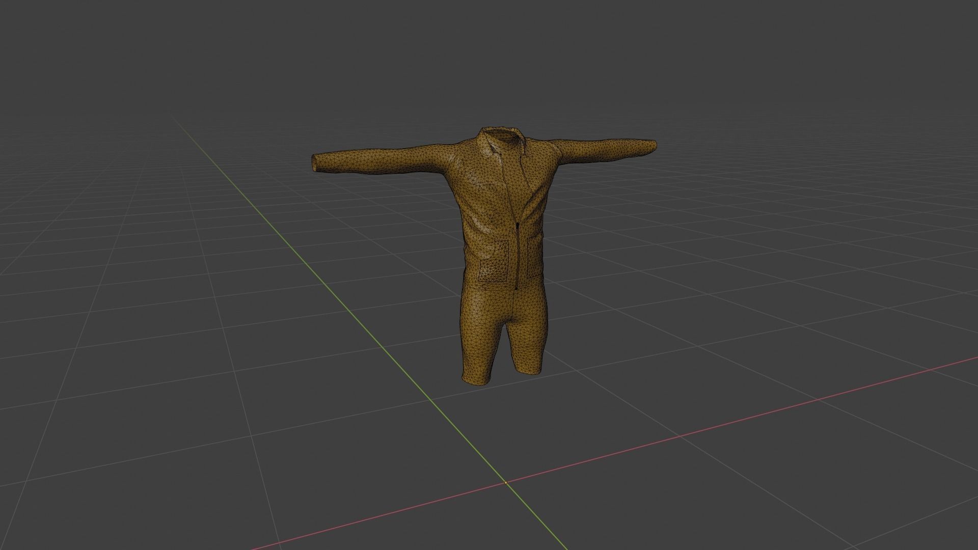 Man Clothing  Low-poly 3D model_6