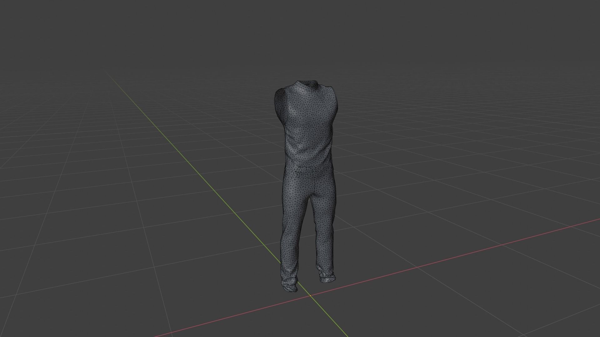 Man Clothing  Low-poly 3D model_6