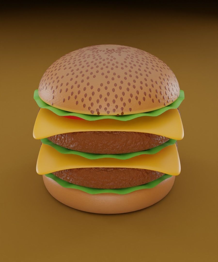 Burger 3D model 3D model_6
