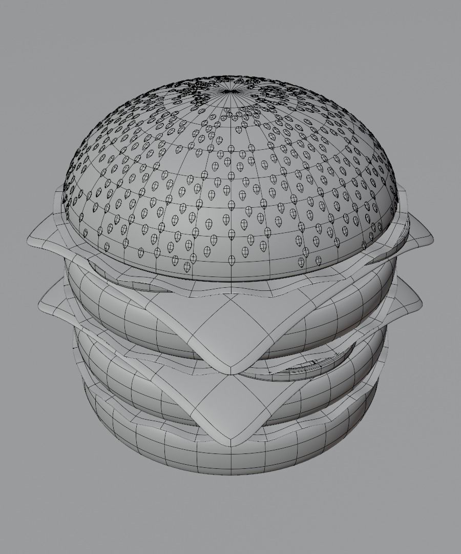 Burger 3D model 3D model_40
