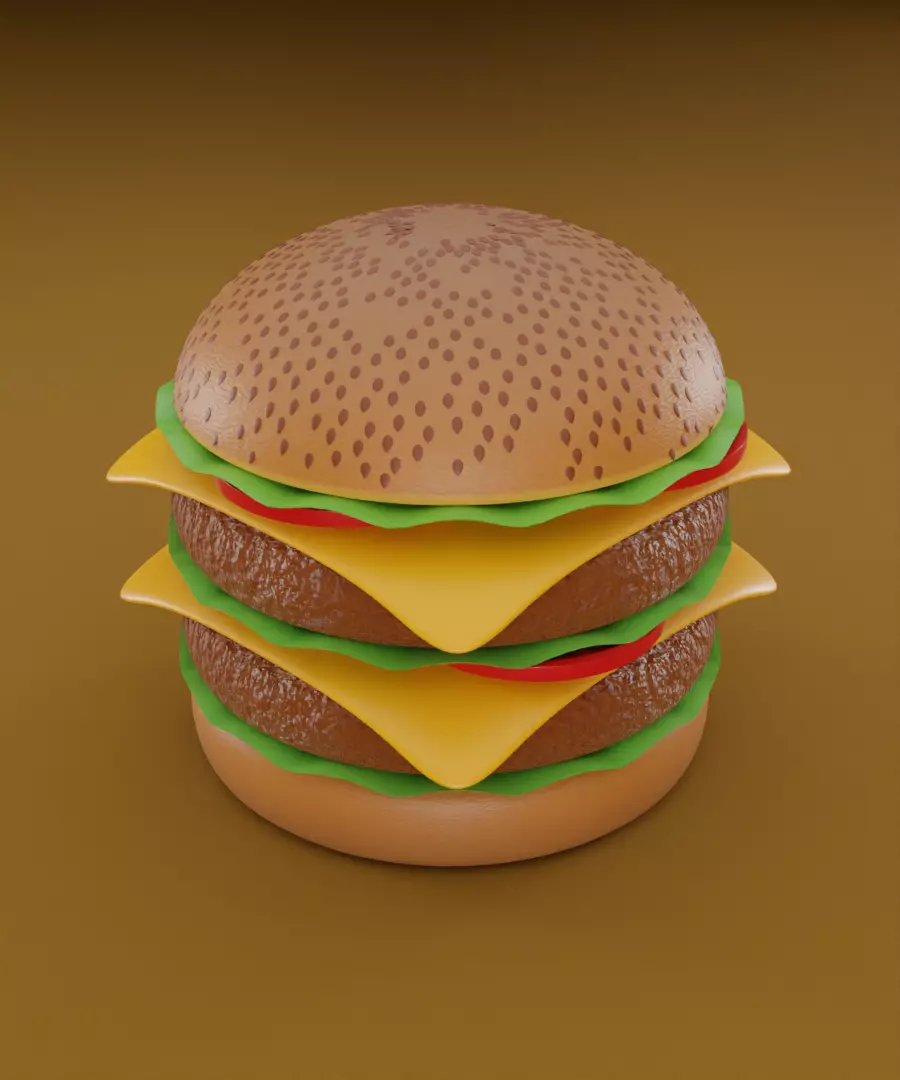 Burger 3D model 3D model_0