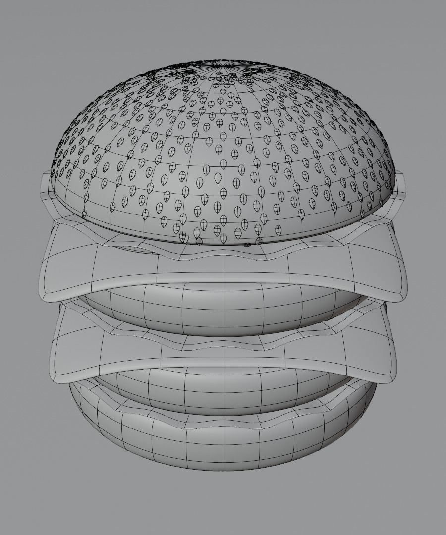 Burger 3D model 3D model_37