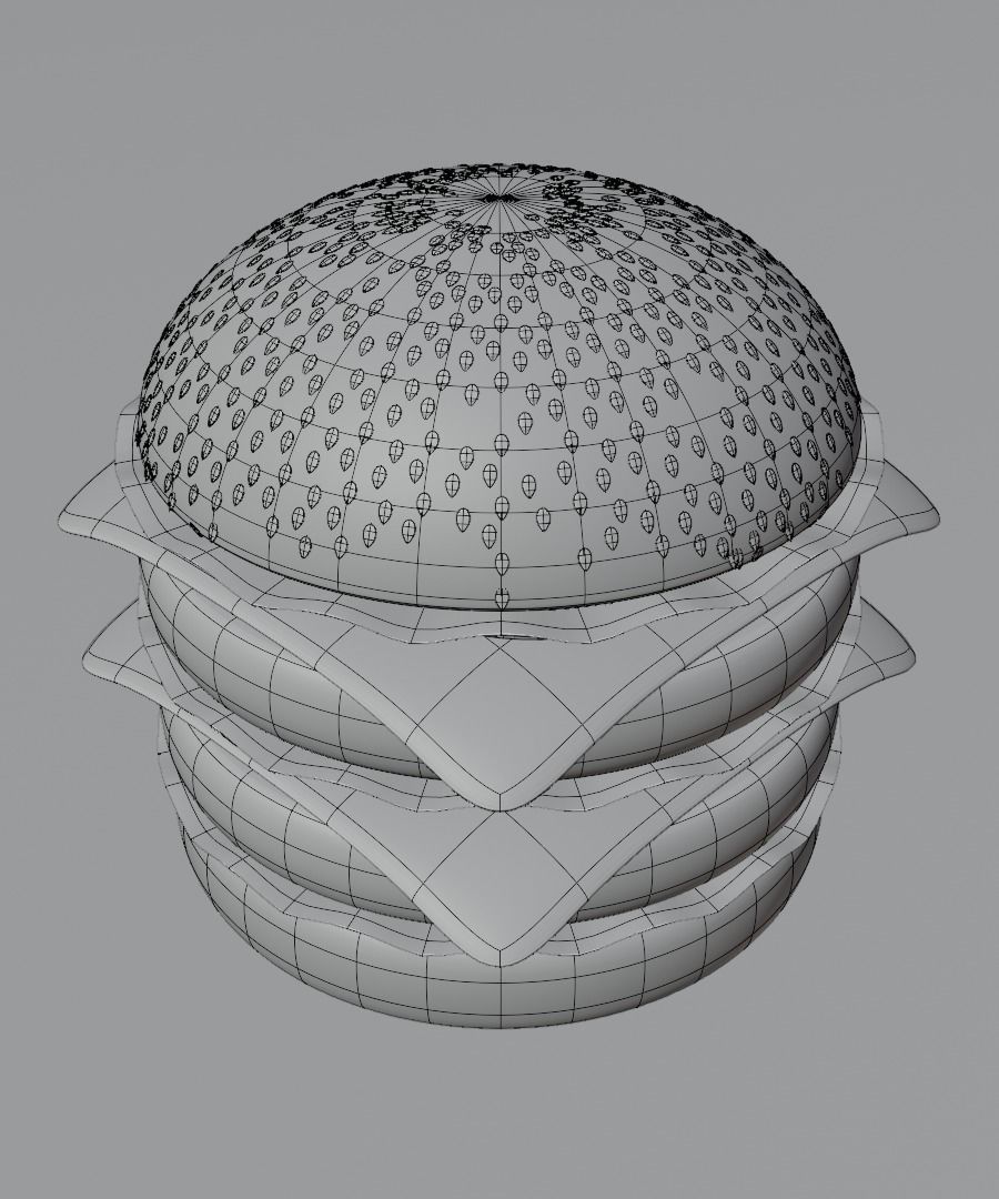 Burger 3D model 3D model_38