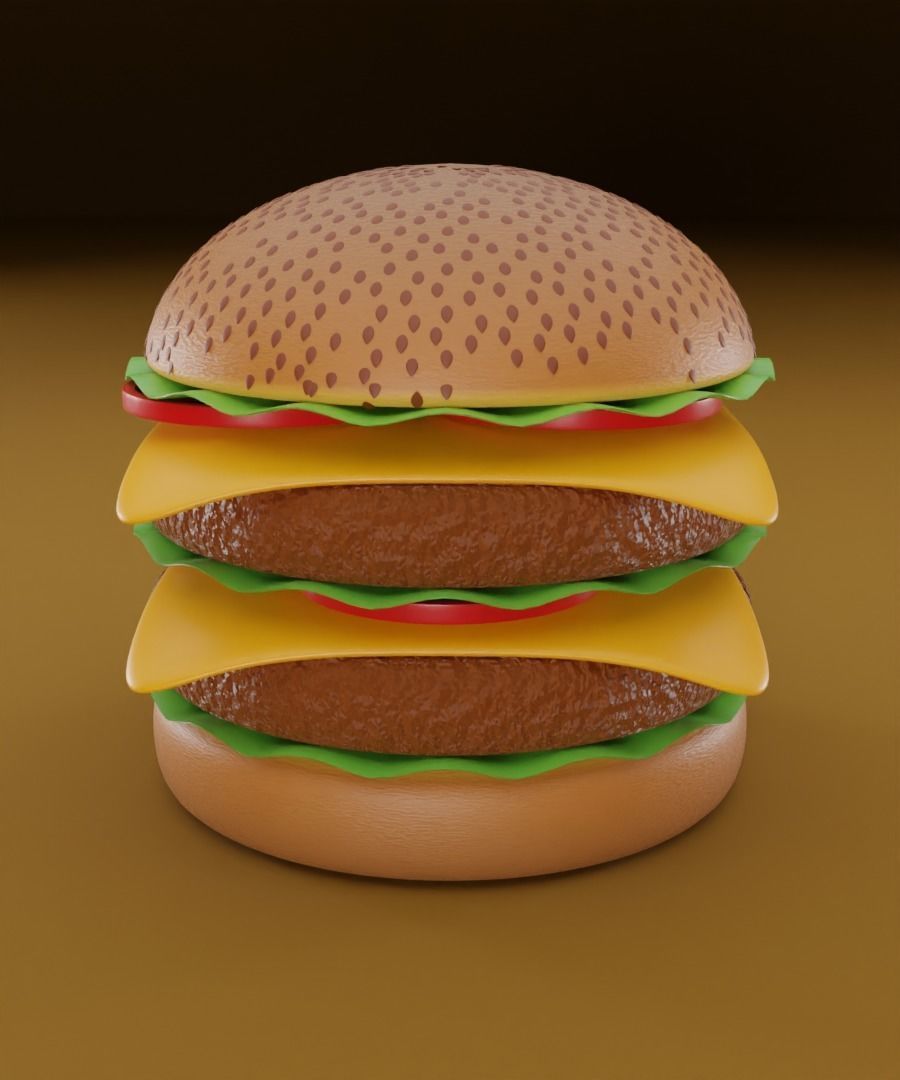 Burger 3D model 3D model_5