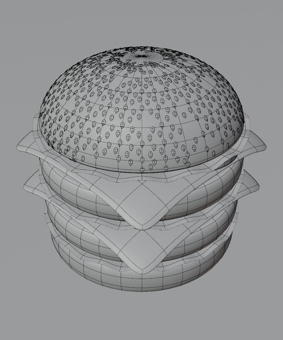 Burger 3D model 3D model_39
