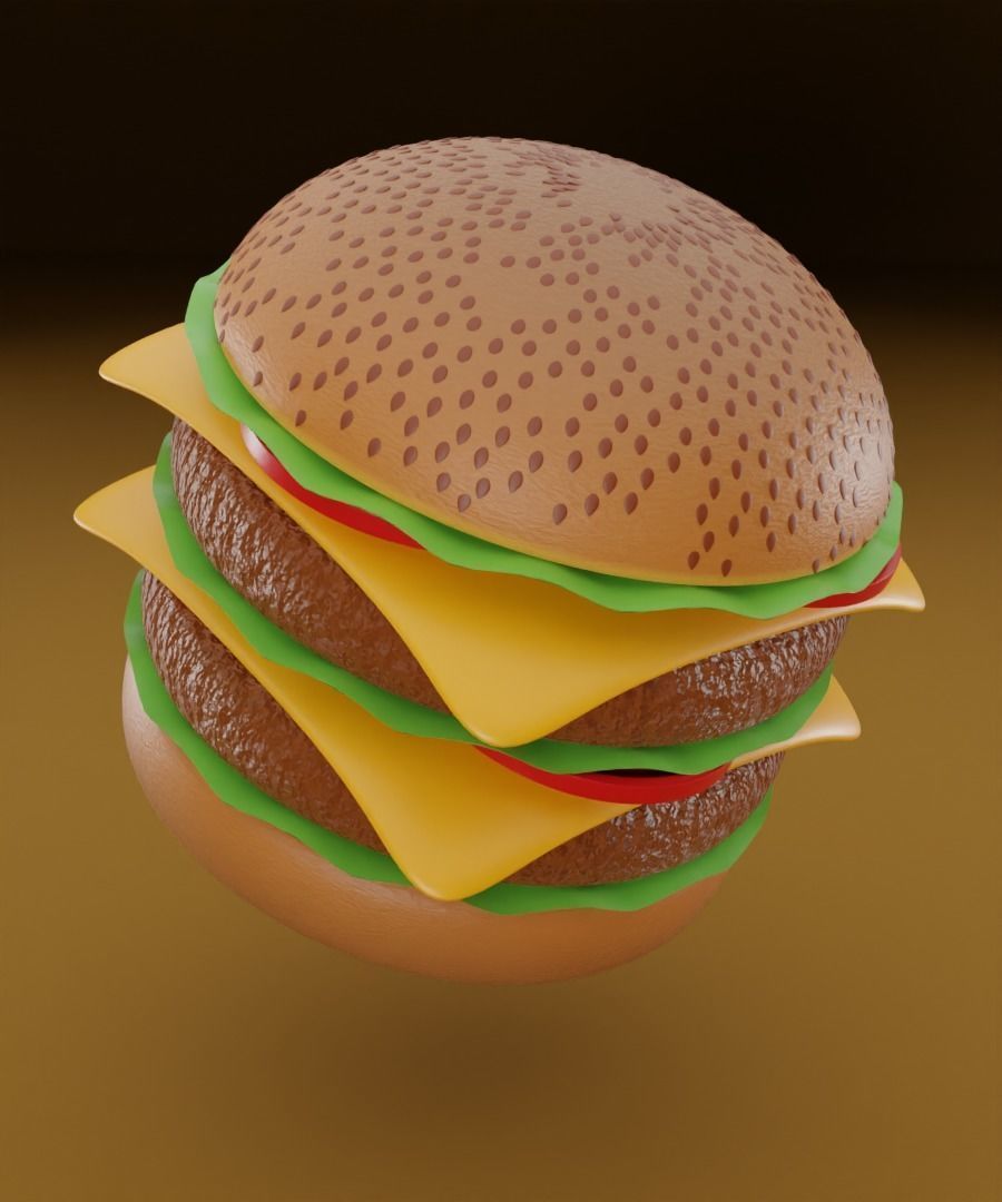 Burger 3D model 3D model_13