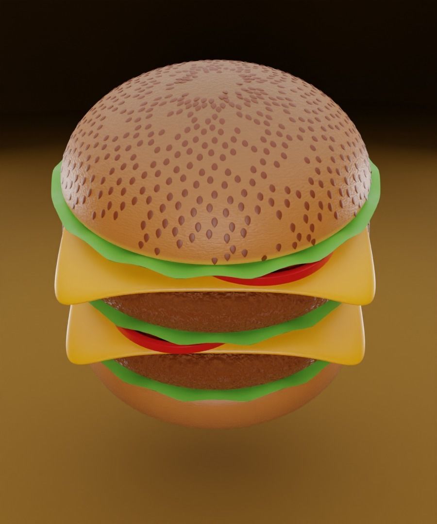 Burger 3D model 3D model_12