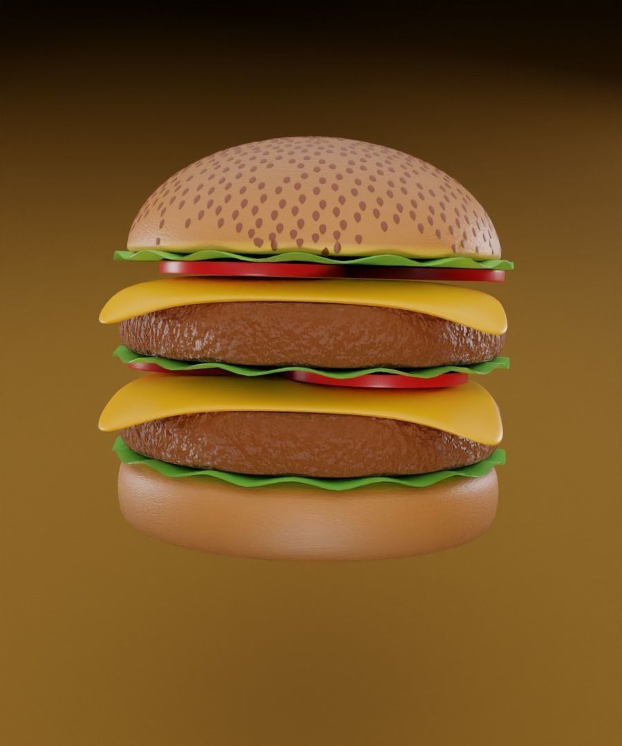 Burger 3D model 3D model_19