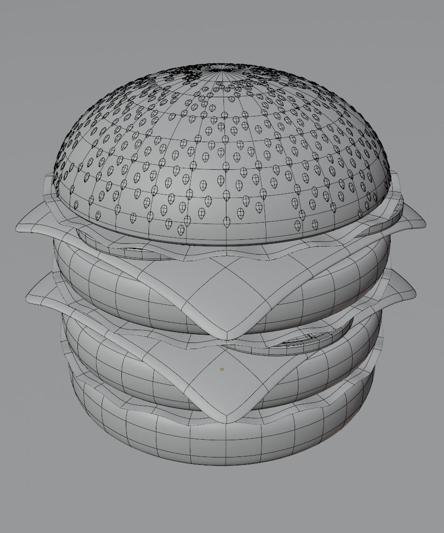 Burger 3D model 3D model_20