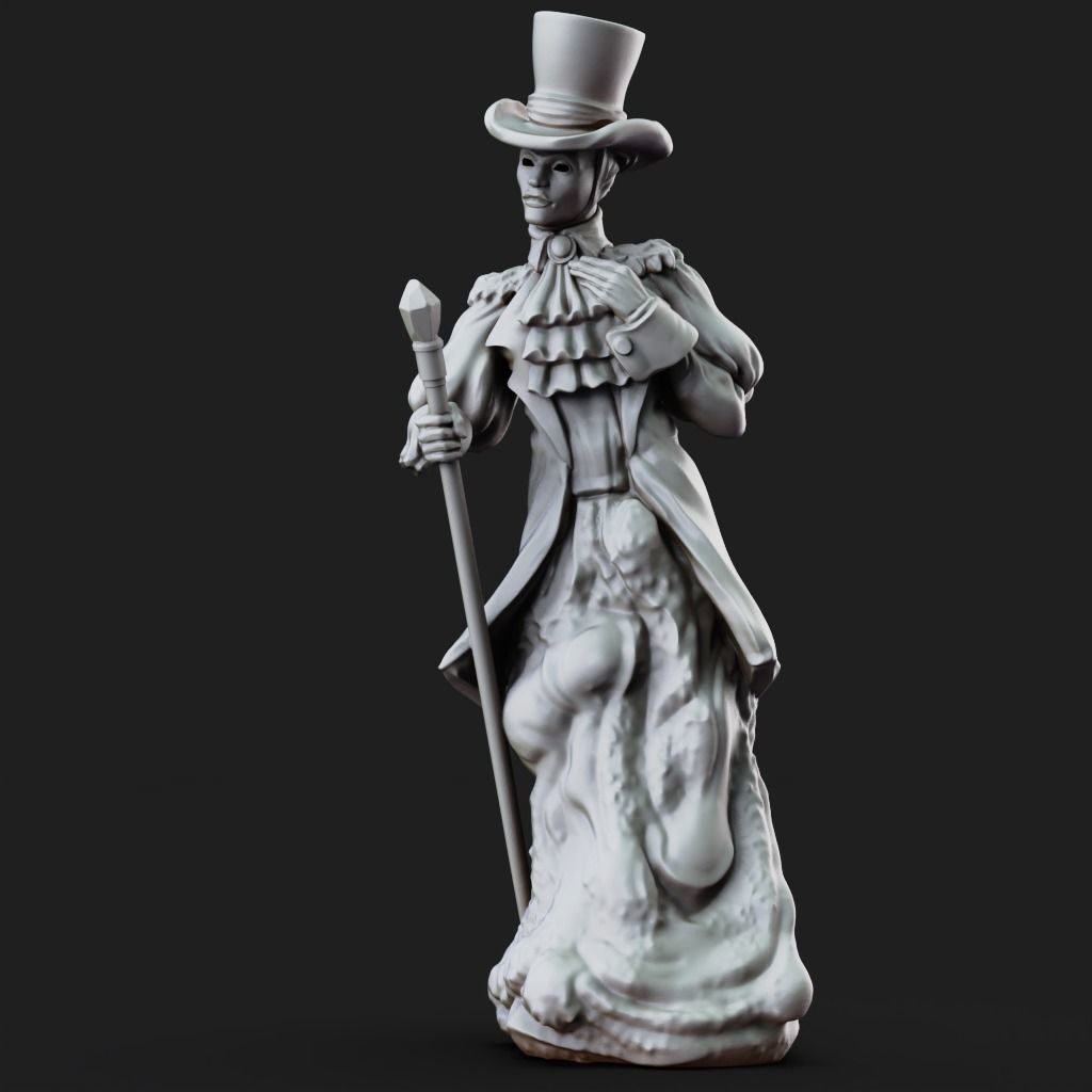 Male Dancer - 3D Printable TTRPG - PRESUPPORTED - 32mm Scale 3D print model_5
