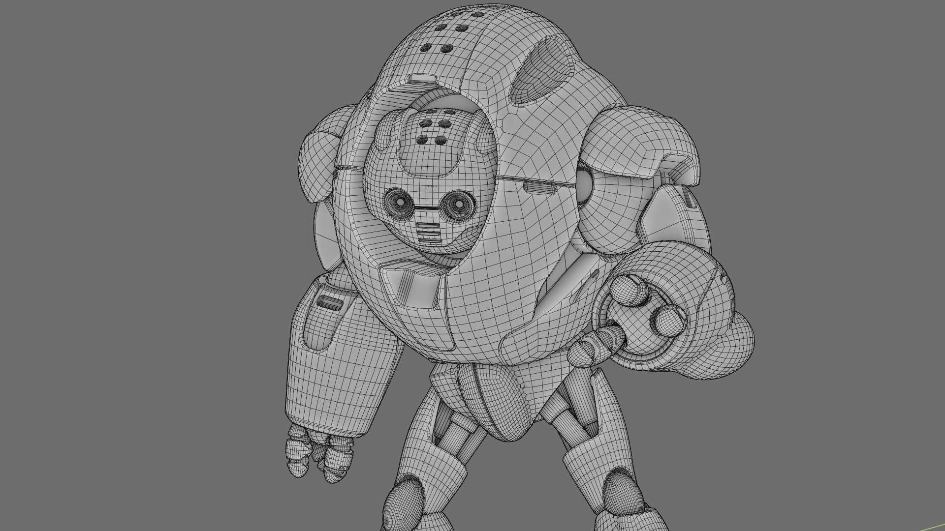 ASTRONAUT BOT V-2000  RIGGED 3D model_39