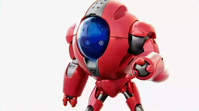 ASTRONAUT BOT V-2000  RIGGED 3D model