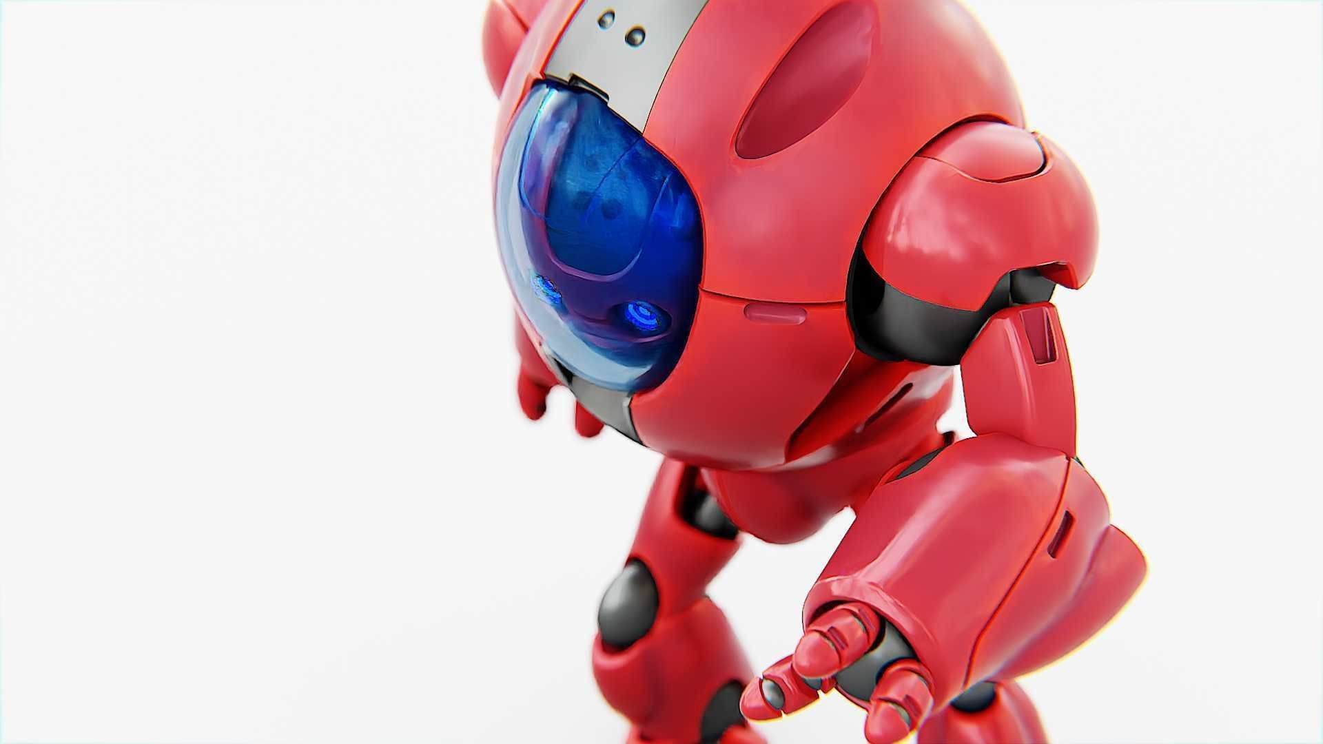 ASTRONAUT BOT V-2000  RIGGED 3D model_17