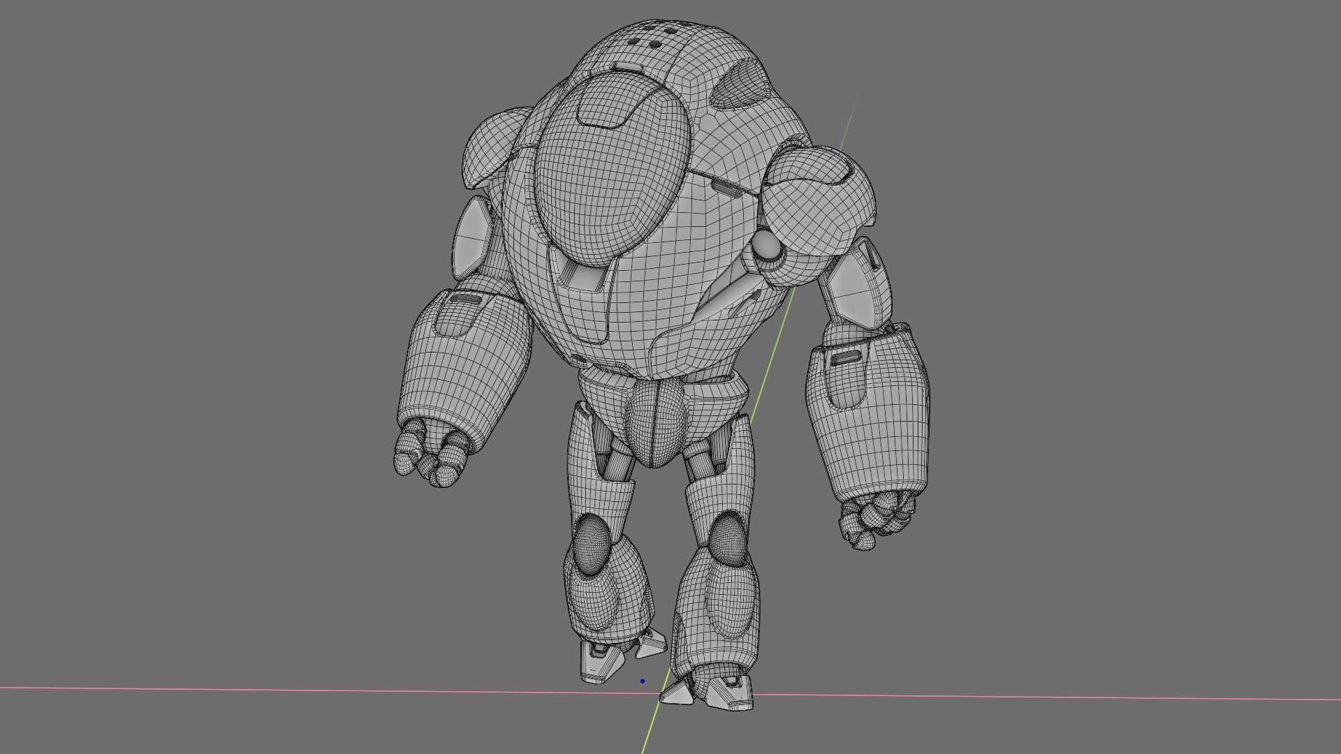 ASTRONAUT BOT V-2000  RIGGED 3D model_36