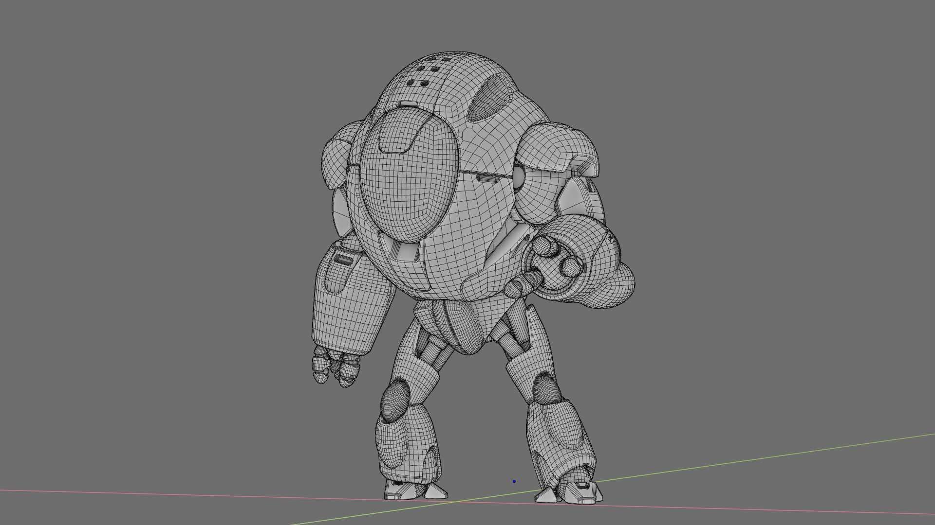 ASTRONAUT BOT V-2000  RIGGED 3D model_38