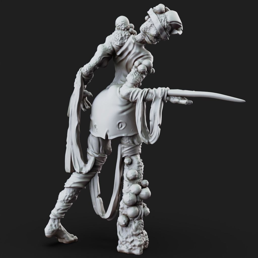 The Nurse - 3D Printable TTRPG - PRESUPPORTED - 32mm Scale 3D print model_8