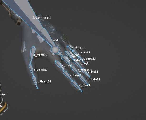 Sci-fi armored human warrior gameready character model Low-poly 3D model_41