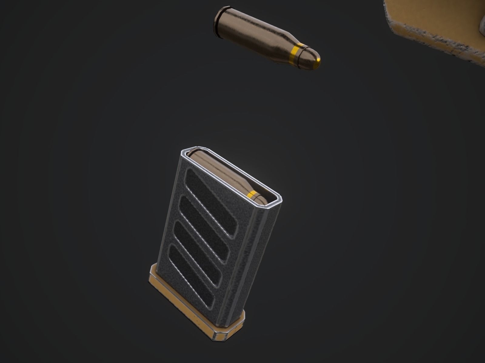 Sci-fi armored human warrior gameready character model Low-poly 3D model_21